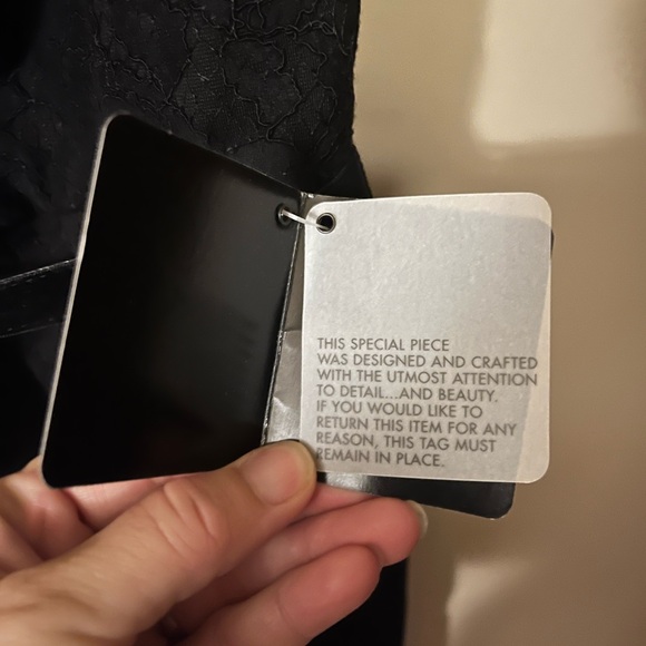 WHITE HOUSE | BLACK MARKET - NWT strapless black dress - knee length pencil - Picture 4 of 5